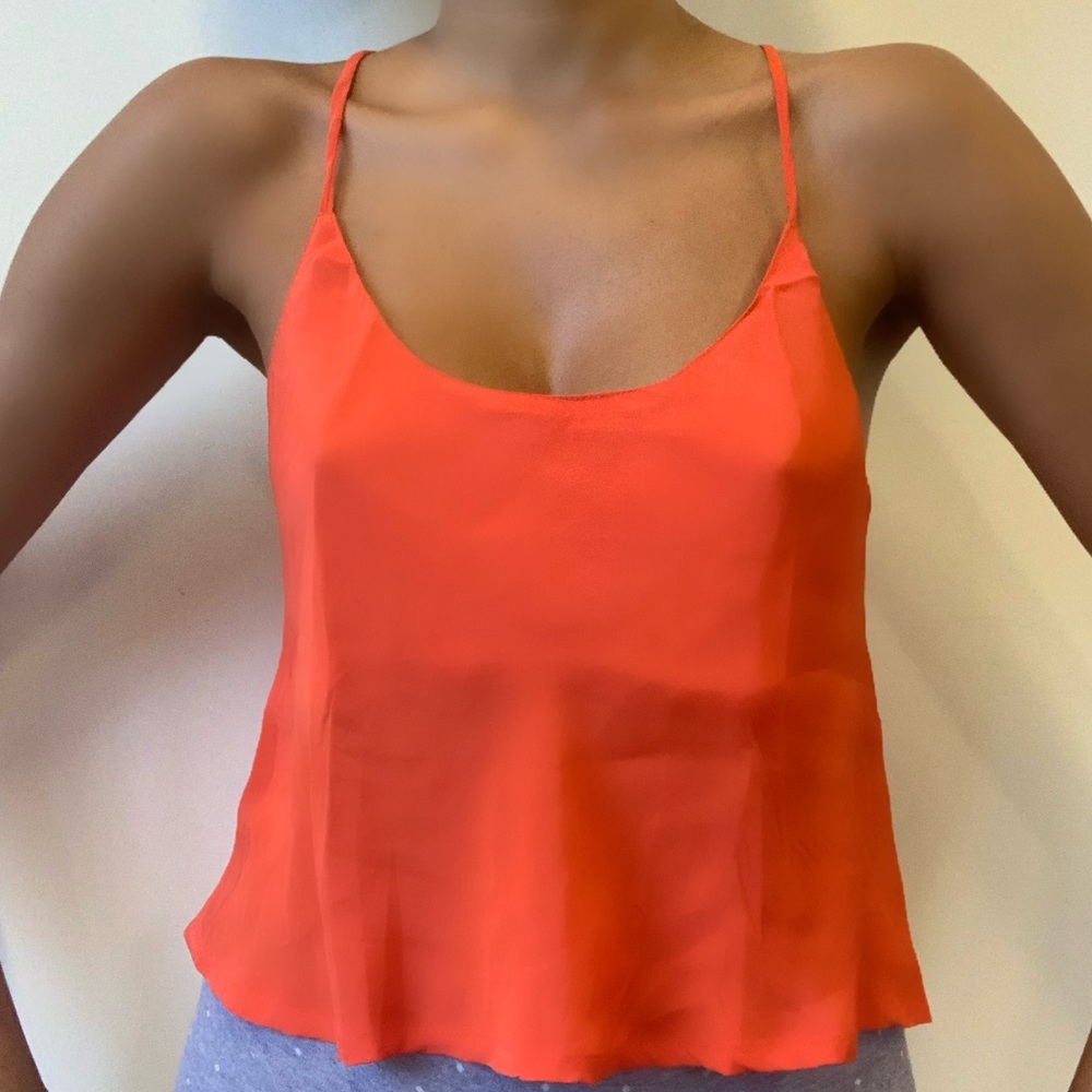 Tang top silk blouse